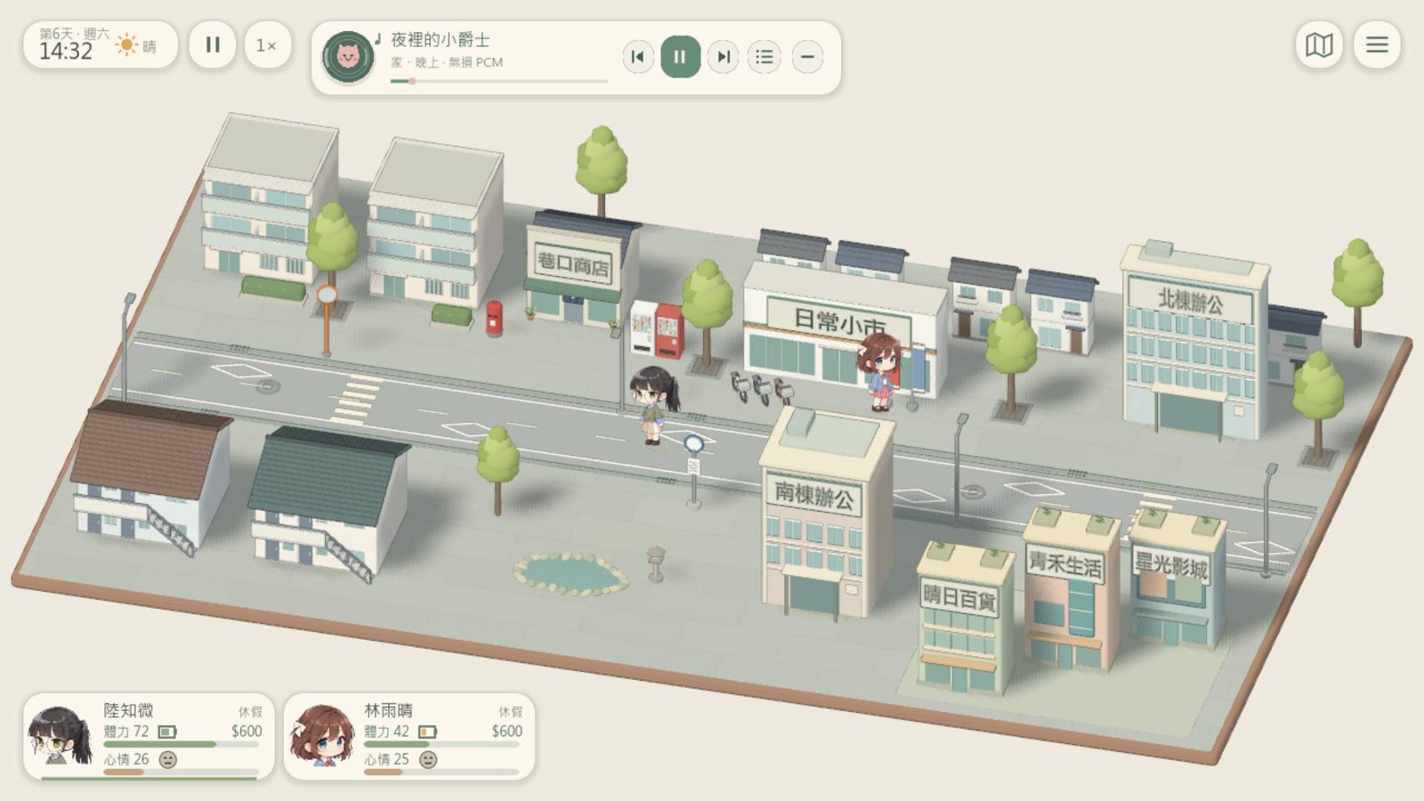 Overview of the neighbourhood street.